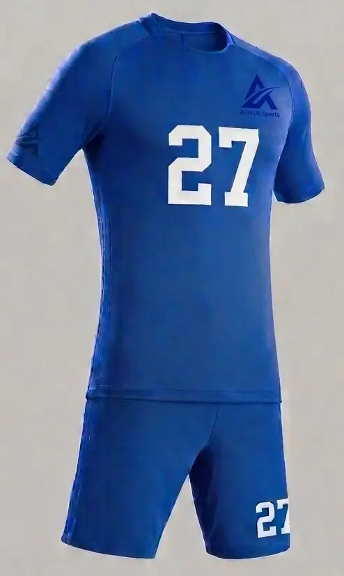 Custom Blue Soccer Uniform Set – Jersey & Shorts