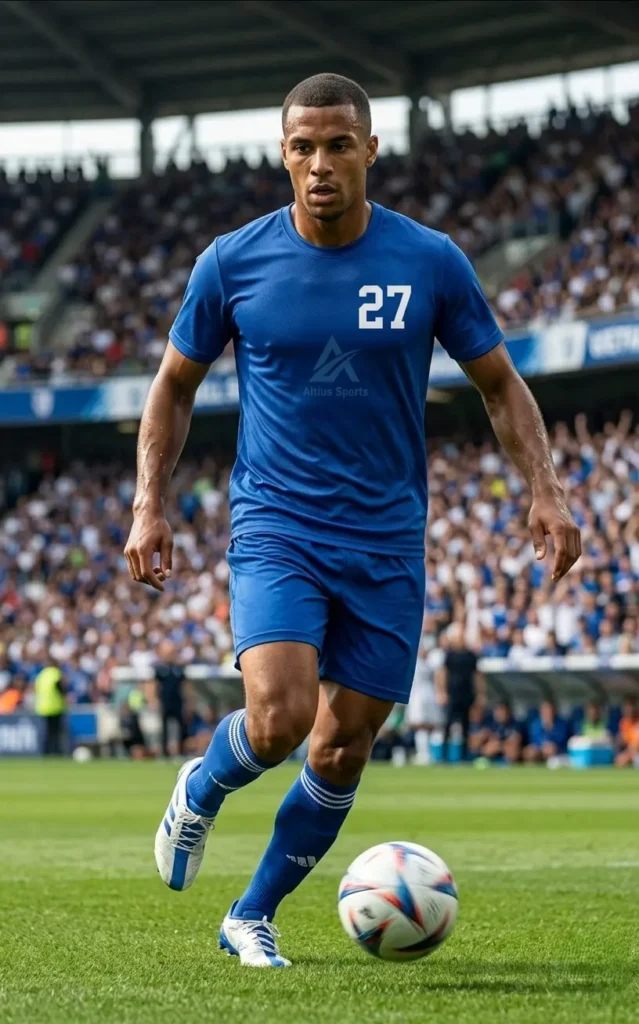 Custom Blue Soccer Uniform Set – Jersey & Shorts