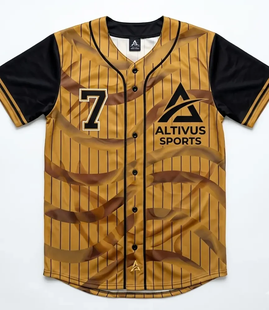 Gold & White Baseball Set