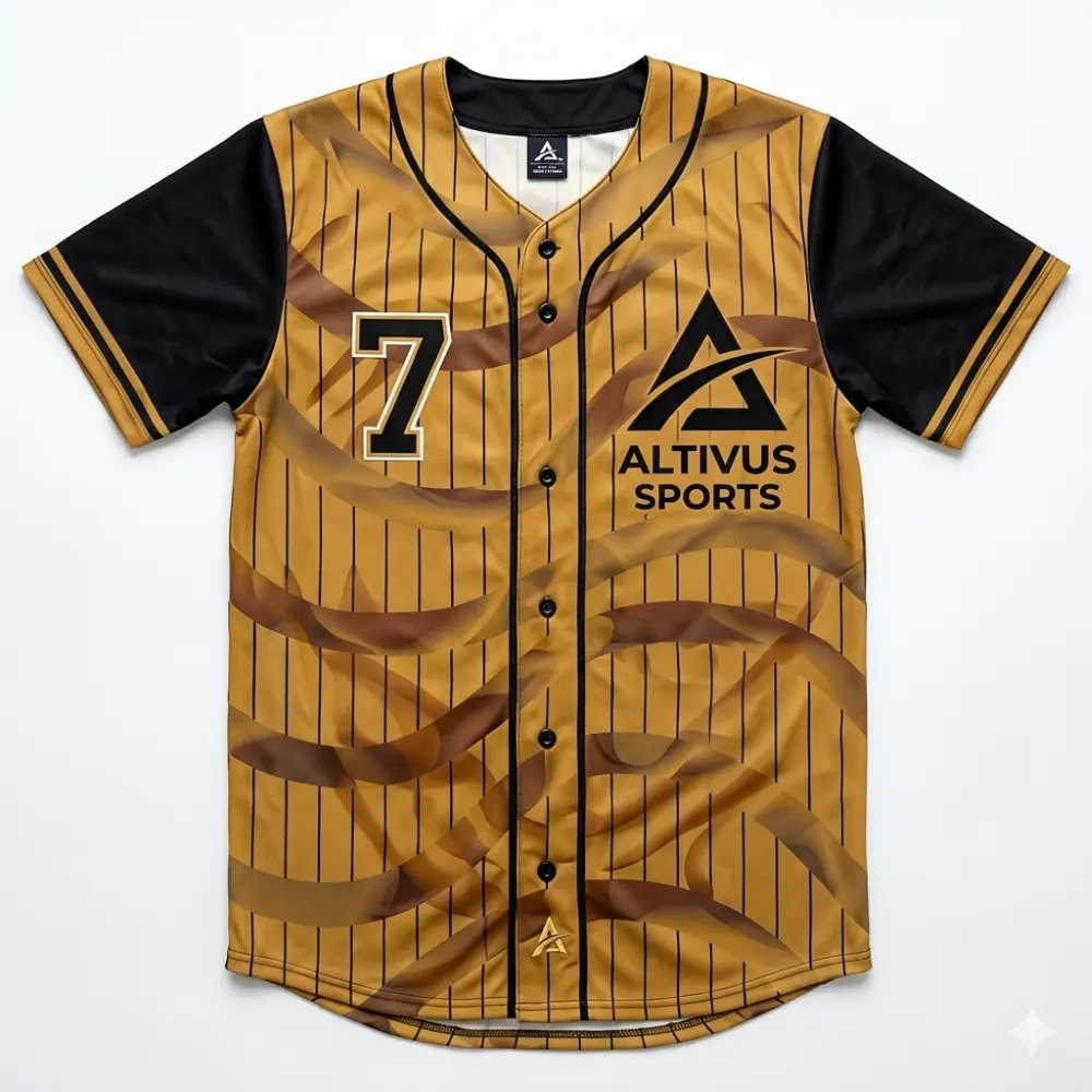 Gold & White Baseball Set