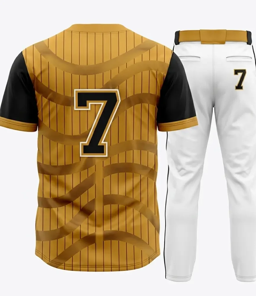Gold & White Baseball Set