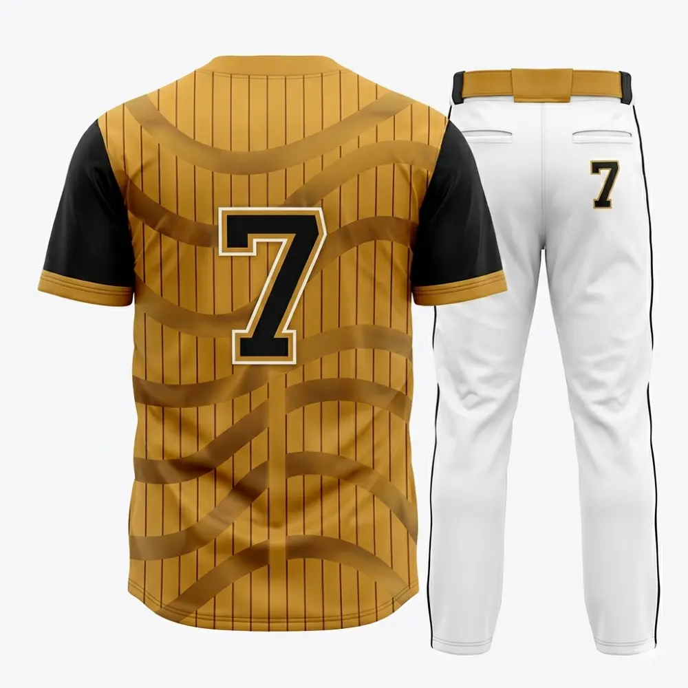 Gold & White Baseball Set