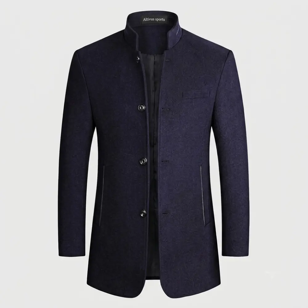 Custom Executive Stand Collar Coat